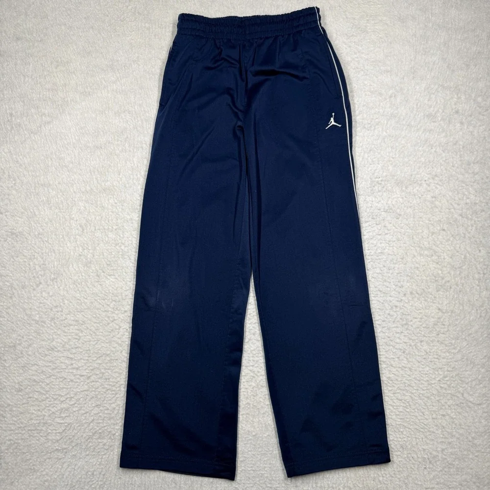 Vintage 2009 Jordan‎ by Nike Wide Leg Track Pants Blue Youth Boys Size L (16/18)